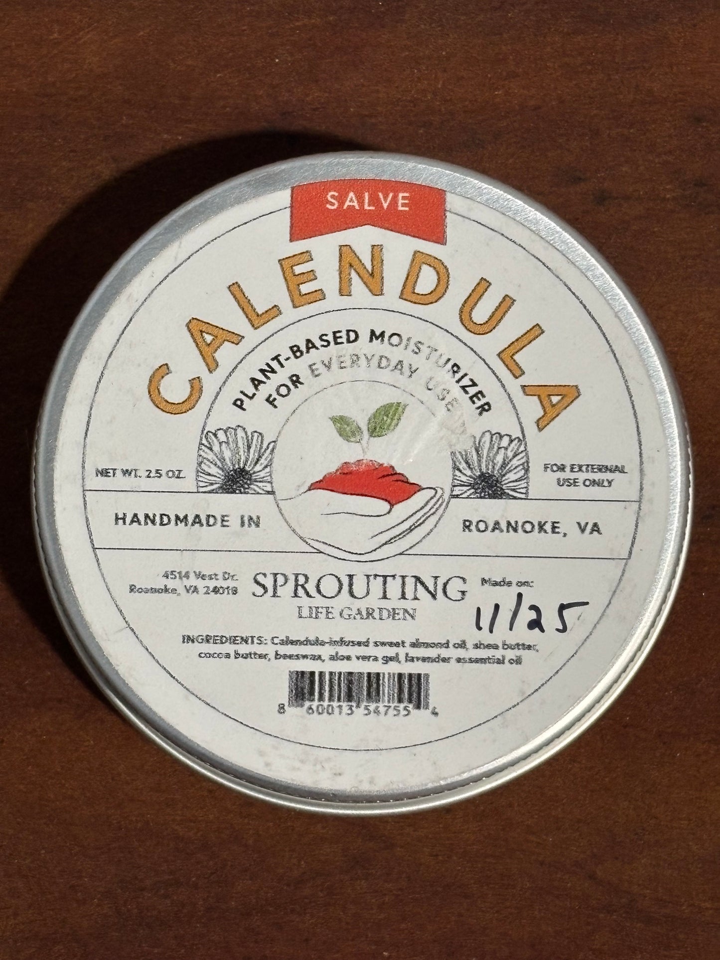 Sprouting Life Garden Calendula Salve