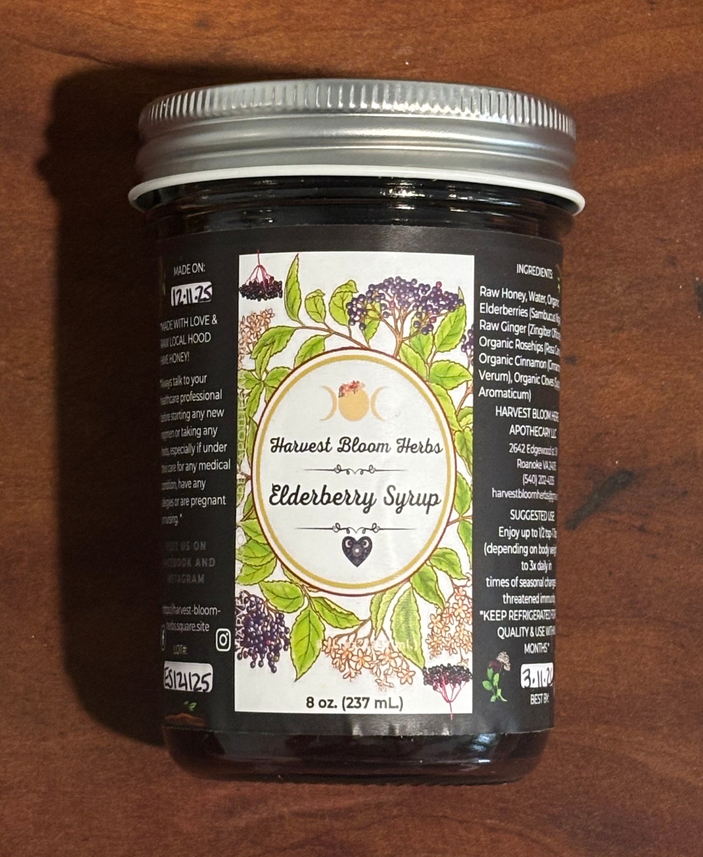Harvest Bloom Herbs Elderberry Syrup