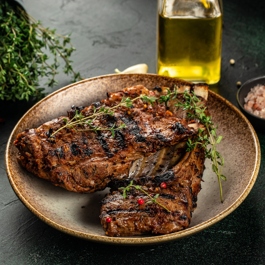 100% Grass-Fed & Grass-Finished Mutton Loin Chop from Pure Grass Farm in Troutville, Virginia